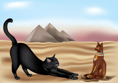 Göttliche Katzen, samtpfotige Streuner